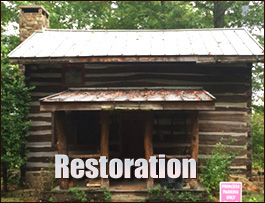 Historic Log Cabin Restoration  Shiloh, North Carolina